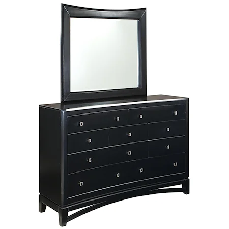 7 Drawer Dresser & Mirror
